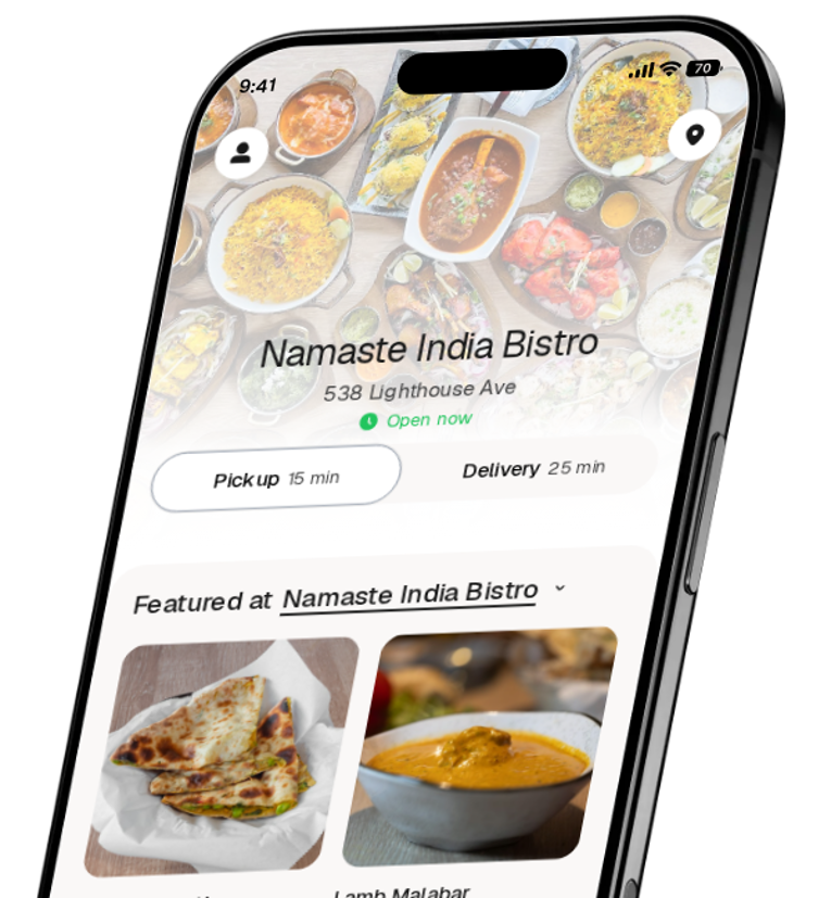 Namaste India Bistro app preview